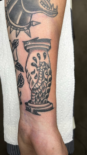 Explore son's name tattoo ideas, creative tattoo ideas in Miami, available at Bonsai Mike Tattoos