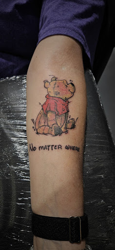 Explore rubber duck tattoo ideas, creative tattoo ideas in Weatherford, available at Weatherford Tattoo Co.