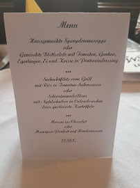 Menu / carte de Restaurant Prison St. Michel à Nuremberg