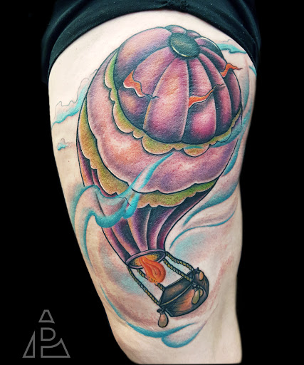 Explore hour glass tattoo ideas, creative tattoo ideas in Chicago, available at Society Tattoo