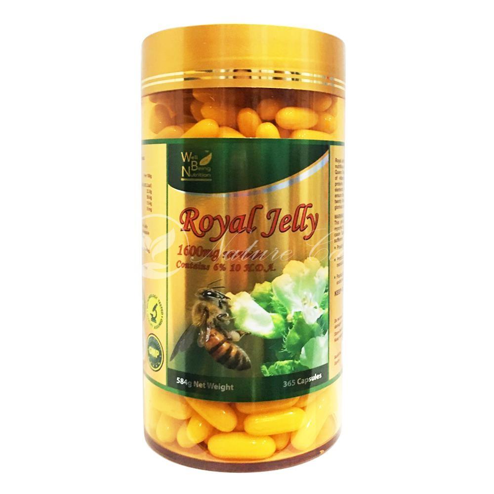 Thuốc bổ sữa ong chúa Well Being Nutrition Royal Jelly 1600mg