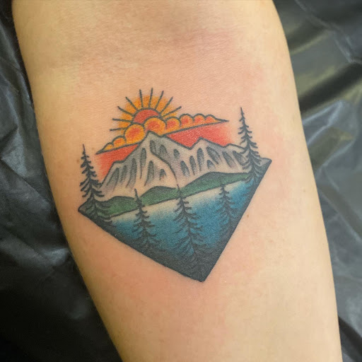 Explore female hip tattoo ideas, creative tattoo ideas in Whitefish, available at Cutthroat Tattoo