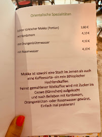 Menu du Coffee Espresso Colonial à Munich