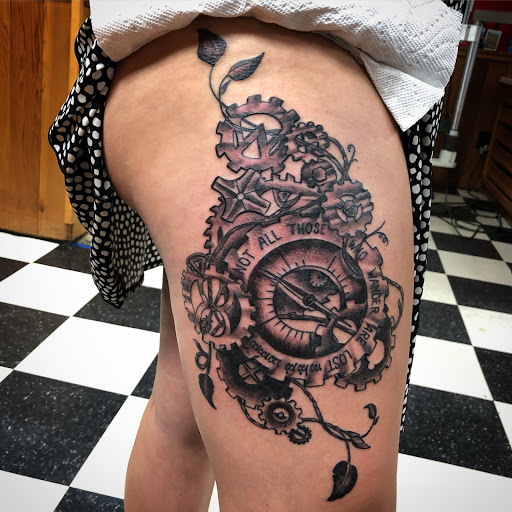 Explore small forearm tattoo ideas for guys, creative tattoo ideas in Black River Falls, available at Black River Tattoo