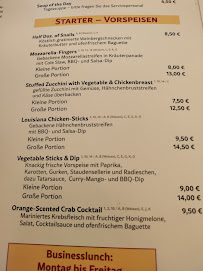 NEW ORLEANS American Bar & Restaurant à Wismar menu