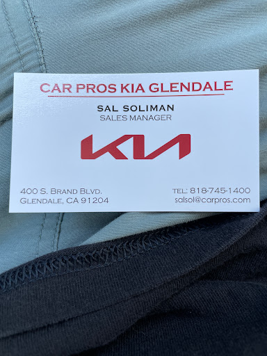 Kia Dealer «Car Pros Kia Glendale», reviews and photos, 400 S Brand Blvd, Glendale, CA 91204, USA