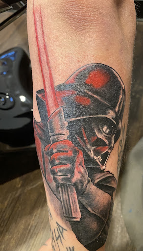 Explore calm tattoo ideas, creative tattoo ideas in Des Moines, available at Hooligan Tattoo