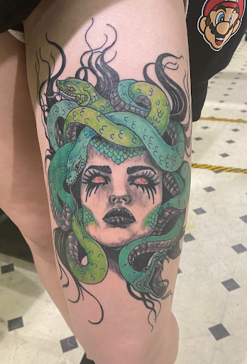 Explore tattoo ideas for women leg, creative tattoo ideas in Evansville, available at Ink Therapy 101