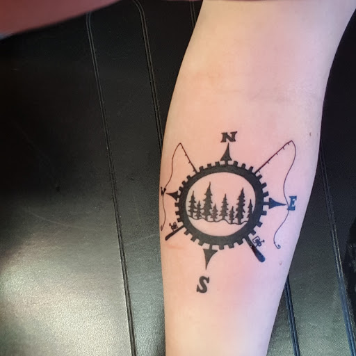 Explore couple his and her tattoo ideas, creative tattoo ideas in Forest Lake, available at Dicks Tattoo