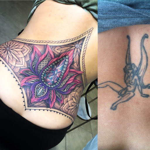 Explore filler sleeve tattoo ideas, creative tattoo ideas in Oviedo, available at YTL studios INK