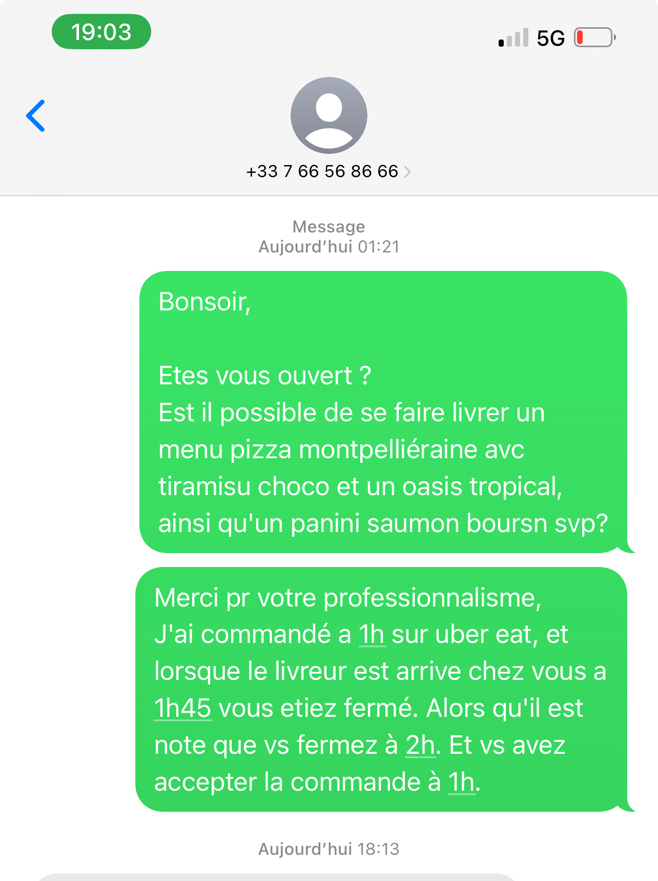 Photo n° 1 de l'avis de agouram.o fait le 15/10/2023 à 16:26