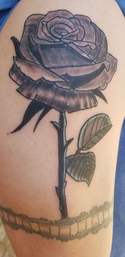 Explore bike tattoo ideas, creative tattoo ideas in Meridian, available at SK-Tattoo1
