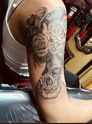 Explore thistle tattoo ideas, creative tattoo ideas in Warner Robins, available at Untold Pain Tattoo Studio