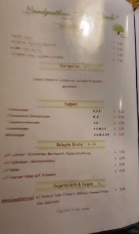 Menu / carte de Gaststätte zur Linde Inh. Karin Cappelmann à Bad Grund