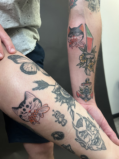 Explore small watercolor tattoo ideas, creative tattoo ideas in Honolulu, available at Black Palette Tattoo & Piercing