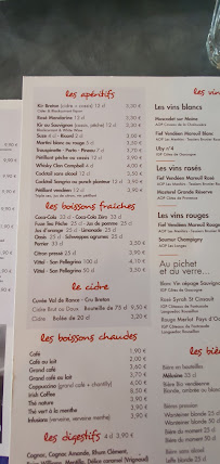 Crêperie des Chouans à Saint-Gilles-Croix-de-Vie menu