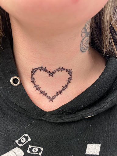 Find small heart tattoo ideas for your next unique tattoo in Orland at K1LL3R ARTW0RK