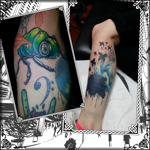 Explore spider man tattoo ideas, creative tattoo ideas in Pittsburg, available at NeonMoon Tattoo