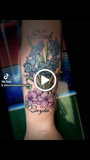 Explore angel number tattoo ideas, creative tattoo ideas in Scranton, available at Black Sheep Tattoo & Piercing Studio