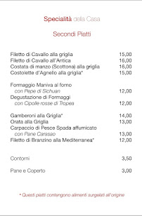 Hosteria Brescia à Ospitaletto menu