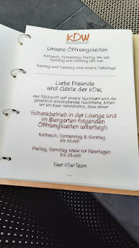 Menu / carte de Kleine Dorfwirtschaft Leisel à Leisel