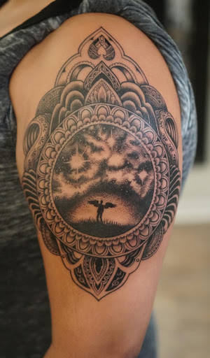 Explore tattoo stencil ideas for men, creative tattoo ideas in Oxnard, available at Downtown Tattoo & Body Piercing