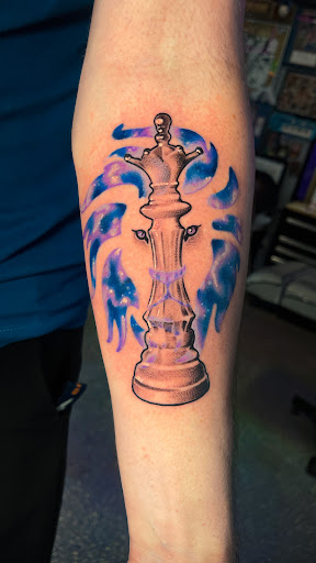 Explore folklore tattoo ideas, creative tattoo ideas in Meridian, available at Burn The Boats Tattoo