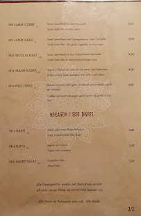 Carte du Mother India Indisches Restaurant à Markt Schwaben