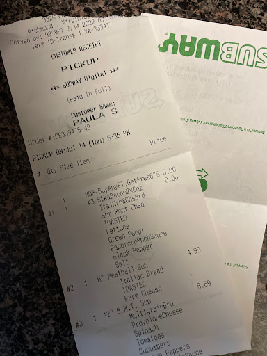 Restaurant «Subway», reviews and photos, 3326 Pump Rd Unit 33, Richmond, VA 23233, USA