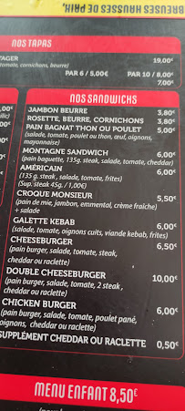 Restaurant Chez norbert à Fleury (le menu)