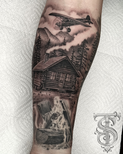 Explore tattoo ideas for father of daughter, creative tattoo ideas in Lakeview, available at Backwoods Tattoo Studio