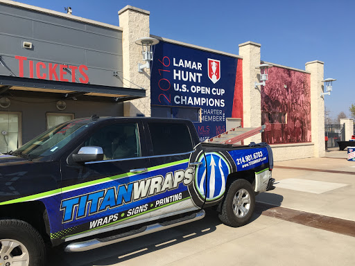 Sign Shop «Titan Wraps», reviews and photos, 826 Office Park Cir #104, Lewisville, TX 75057, USA