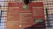 Carte du Restaurant Au Koïfhus à Colmar