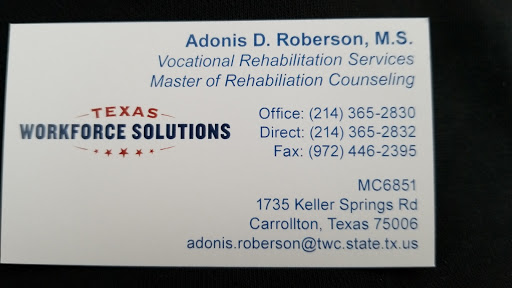 Texas Workforce Solutions Vocational Rehabilitation Services