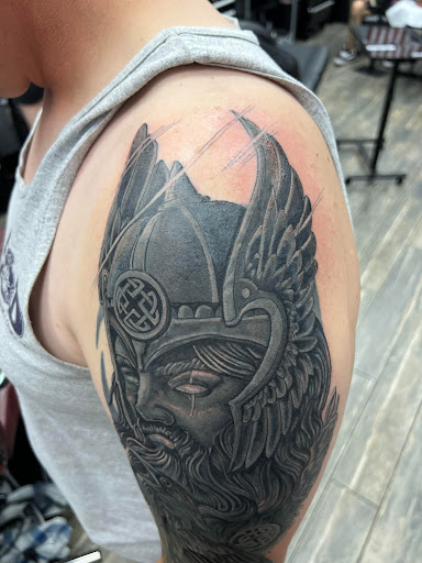 Explore warhammer 40k tattoo ideas, creative tattoo ideas in El Paso, available at American Tattoo Society of Ft Bliss