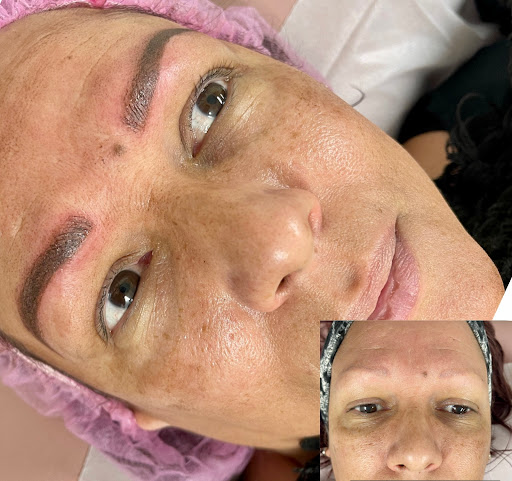 Explore slash tattoo ideas, creative tattoo ideas in Savannah, available at Haute Brows. Cosmetic Tattoo