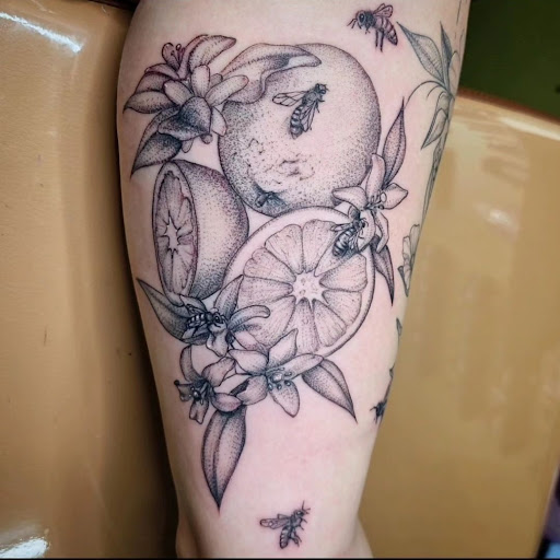 Explore memento mori tattoo ideas, creative tattoo ideas in San Diego, available at Goddess Temple Tattoo Studio