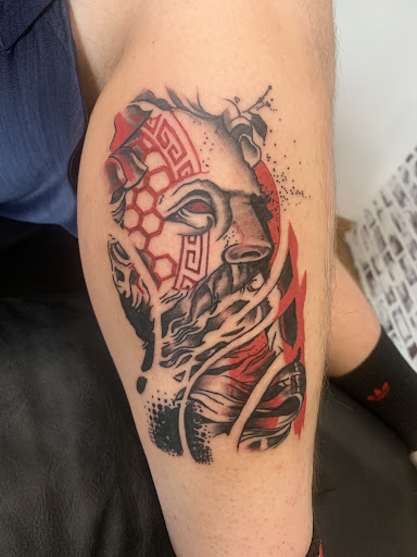 Explore colour tattoo sleeve ideas, creative tattoo ideas in Cuba, available at Remarkable Skin Tattoo Studio