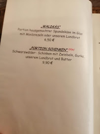 Das neue Waldheim à Bad Kreuznach menu
