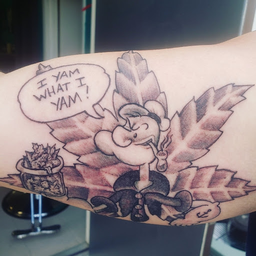 Explore stained glass tattoo ideas, creative tattoo ideas in Homosassa, available at Citrus Tattoos