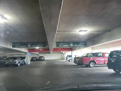 Red Parking Garage