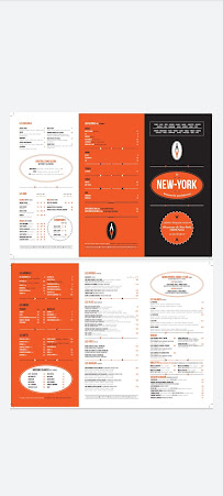 Restaurant Le new york à Paris (la carte)