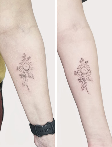 Explore matching tattoos for father and son ideas, creative tattoo ideas in Sunnyvale, available at Greego tattoo