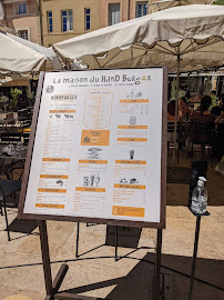 Carte du Burger Bar – La Maison du Handburger à Aix-en-Provence