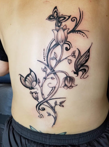 Explore deer skull tattoo ideas, creative tattoo ideas in Okeechobee, available at Muck City Tattoos & Piercings