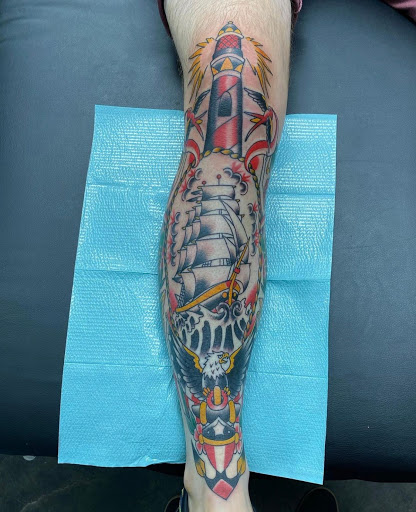 Explore flower shoulder tattoo ideas, creative tattoo ideas in Mckinney, available at Anvil Tattoo