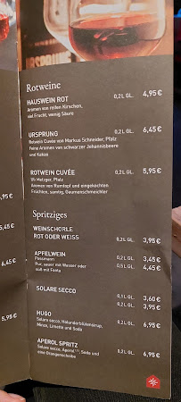 Sissi und Franz à Frankfurt menu
