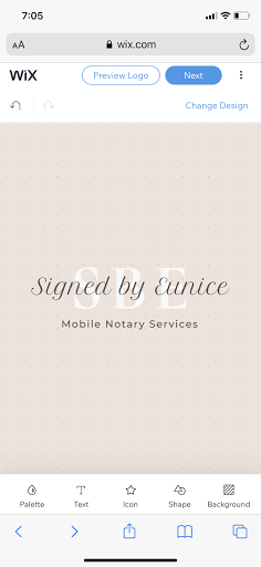 Signed by Eunice Mobile Notary Services