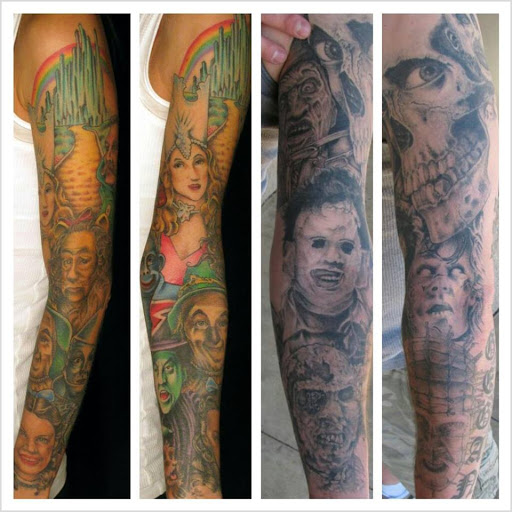 Find bee tattoo ideas for your next unique tattoo in Clayton at Black Pearl Tattoo Company