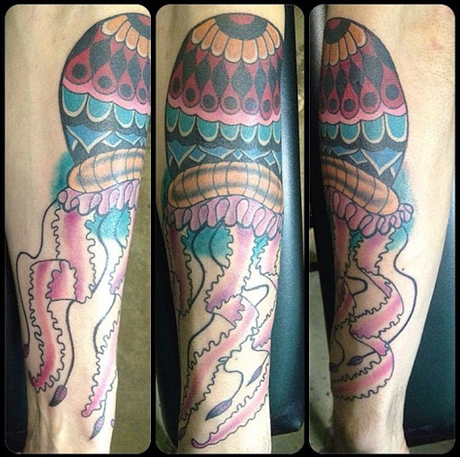 Explore golden retriever tattoo ideas, creative tattoo ideas in San Diego, available at Sideshow Tattoo and Piercing